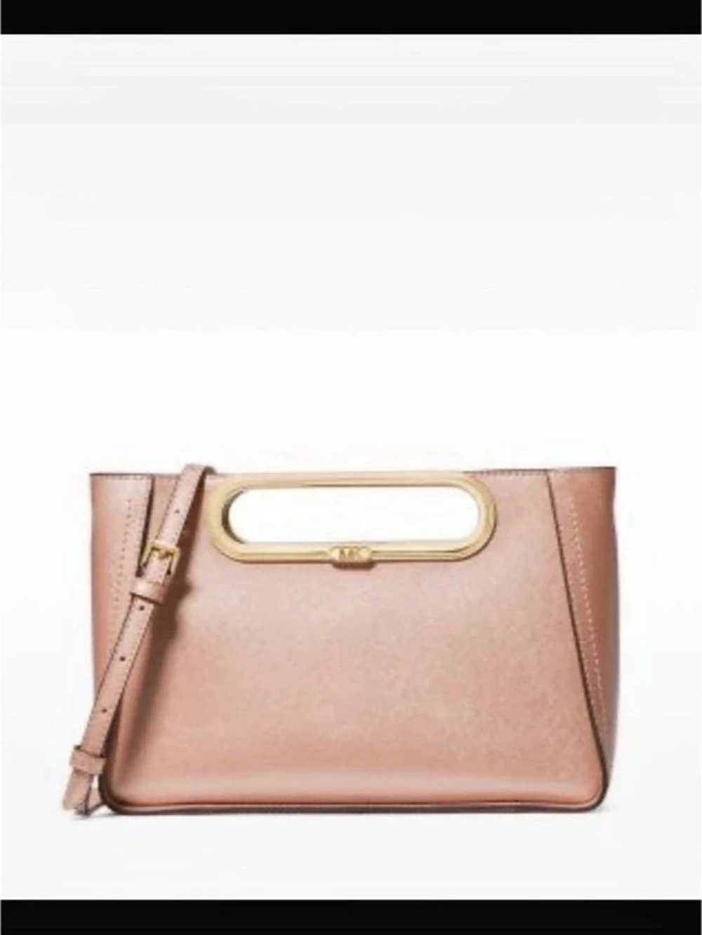 Michael Kors Structured Shoulder or Clutch Bag in rose gold/pink